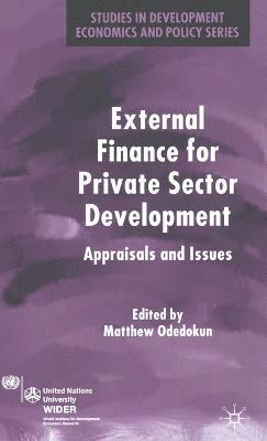 bokomslag External Finance for Private Sector Development