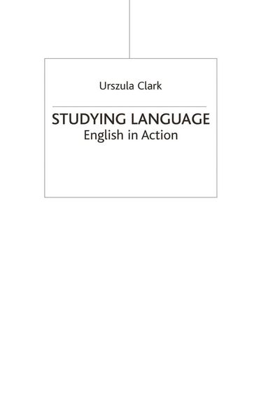 Urszula Clark - Studying Language, Häftad