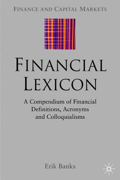 E. Banks - Financial Lexicon, Inbunden