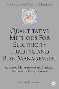 bokomslag Quantitative Methods for Electricity Trading and Risk Management