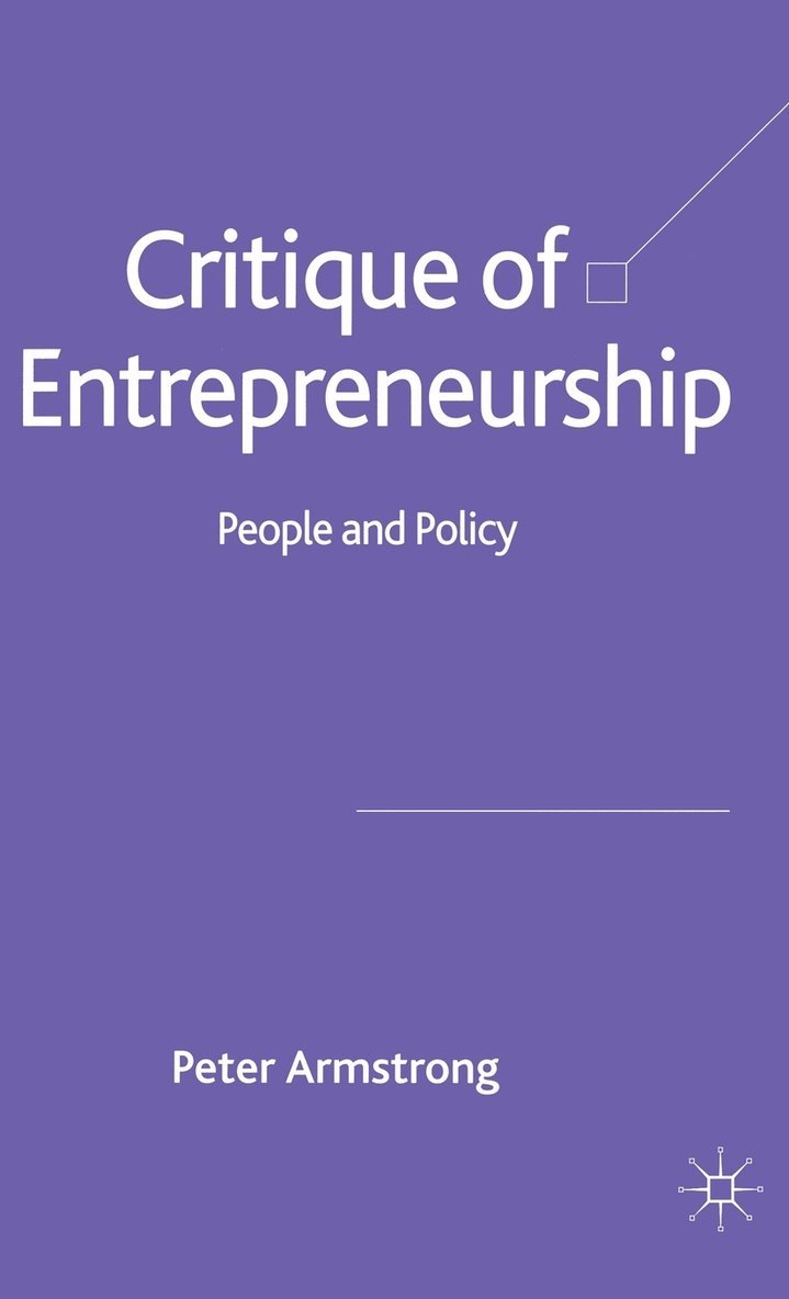 Critique of Entrepreneurship 1