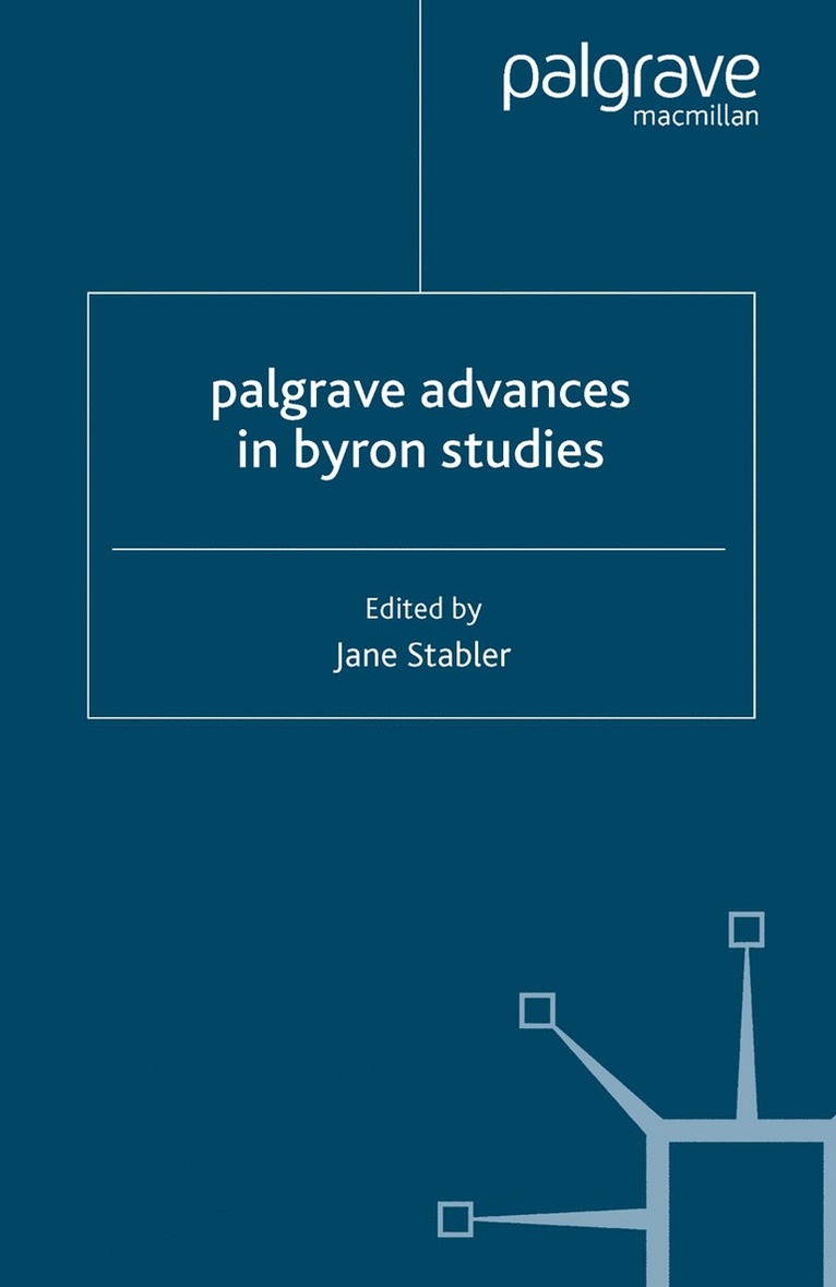 J. Stabler, Jane Stabler - Palgrave Advances in Byron Studies, Häftad