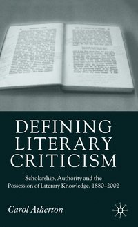 bokomslag Defining Literary Criticism