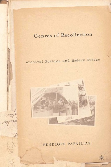 bokomslag Genres of Recollection