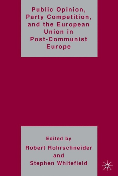 bokomslag Public Opinion, Party Competition, and the European Union in Post-Communist Europe