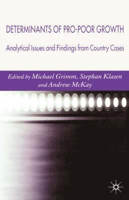 Determinants of Pro-Poor Growth