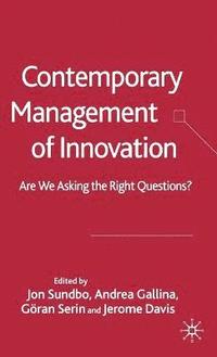 bokomslag Contemporary Management of Innovation