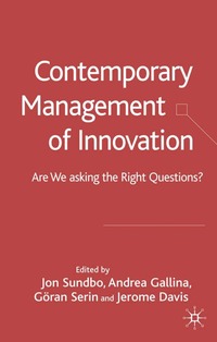 bokomslag Contemporary Management of Innovation