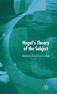 bokomslag Hegels Theory of the Subject