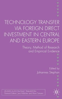 bokomslag Technology Transfer via Foreign Direct Investment in Central and Eastern Europe