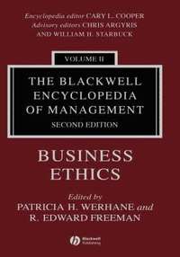 bokomslag The Blackwell Encyclopedia of Management, Business Ethics