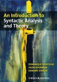 bokomslag An Introduction to Syntactic Analysis and Theory