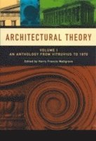 bokomslag Architectural Theory, Volume 1