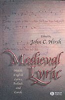 bokomslag Medieval Lyric