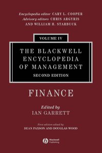 bokomslag The Blackwell Encyclopedia of Management, Finance