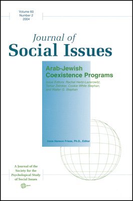 Rachel Hertz-Lazarowitz, Tamar Zelniker, Stephan White, Walter Stephan, Irene Hanson Frieze - Arab-Jewish Coexistence Programs, Häftad
