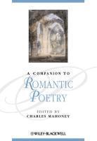 bokomslag A Companion to Romantic Poetry