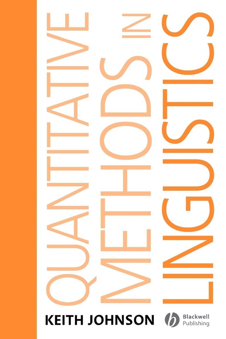 Keith Johnson, Johnson - Quantitative Methods In Linguistics, Häftad