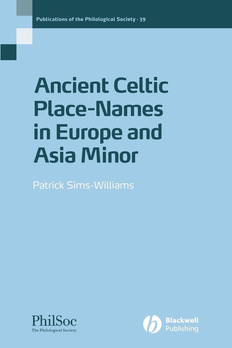 Ancient Celtic Placenames in Europe and Asia Minor, Number 39 1