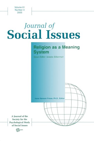 Israela Silberman, Edward Ed. Silberman, Israela Silberman, Irene Hanson Frieze - Religion as a Meaning System, Häftad