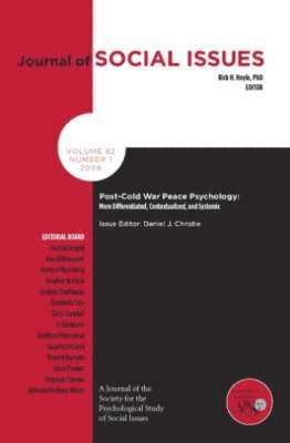 bokomslag Post-Cold War Peace Psychology