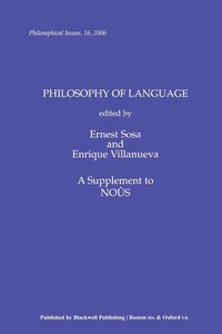 bokomslag Philosophy of Language, Volume 16