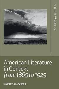 bokomslag American Literature in Context from 1865 to 1929