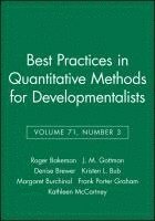 bokomslag Best Practices in Quantitative Methods for Developmentalists, Volume 71, Number 3