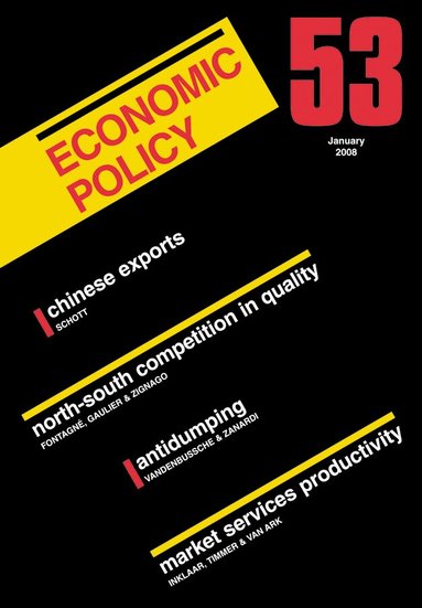 de Menil, Bertola, De Menil, Martin, Georges De Menil, Richard Portes, Hans-Werner Sinn, Giuseppe Bertola, Philippe Martin, Jan Van Ours - Economic Policy 53, Häftad