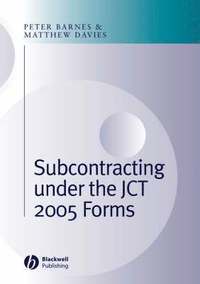bokomslag Subcontracting Under the JCT 2005 Forms