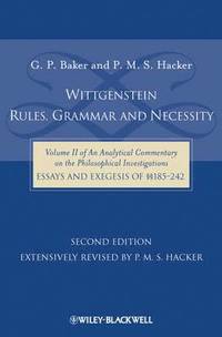 bokomslag Wittgenstein: Rules, Grammar and Necessity