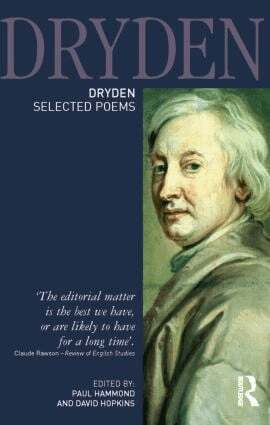 Paul Hammond, David Hopkins - Dryden:Selected Poems, Häftad