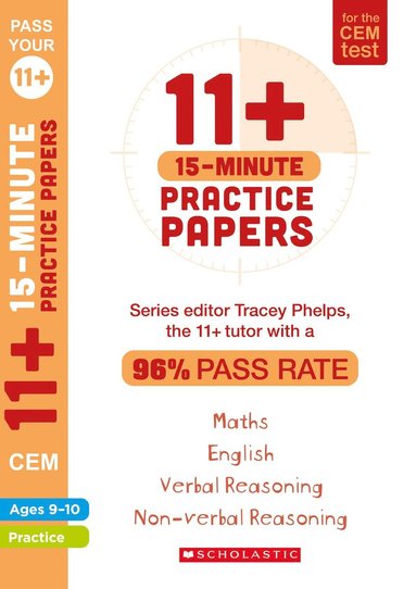 bokomslag 11+ 15-Minute Practice Papers for the CEM Test Ages 9-10