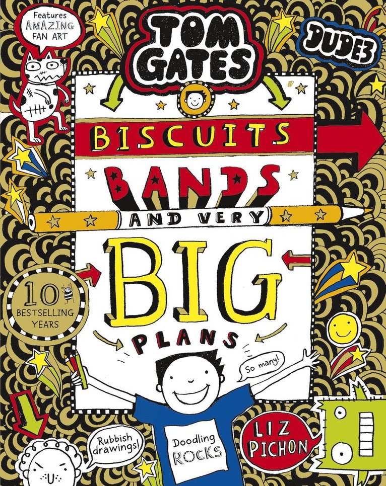 Liz Pichon - Tom Gates: Biscuits, Bands and Very Big Plans, Häftad
