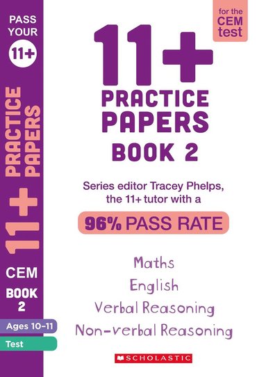 bokomslag 11+ Practice Papers for the CEM Test Ages 10-11 - Book 2