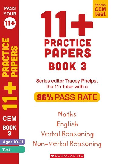 bokomslag 11+ Practice Papers for the CEM Test Ages 10-11 - Book 3