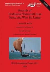 bokomslag Records of Traditional Watercraft from South and West Sri Lanka