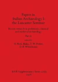 bokomslag Papers in Italian Archaeology I