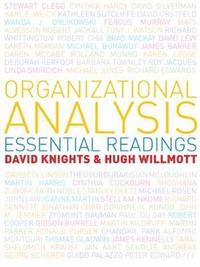 bokomslag Organizational Analysis: Essential Readings