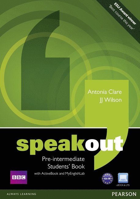 JJ Wilson, Antonia Clare - Speakout Pre-Intermediate Students' Book for DVD/Active Book and MyLab Pack, Häftad
