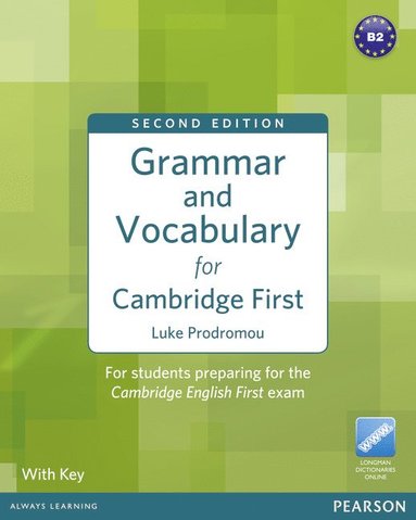 bokomslag Grammar & Vocabulary for FCE 2nd Edition with key + access to Longman Dictionaries Online