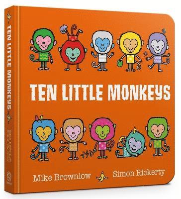 Ten Little Monkeys Board Book 1