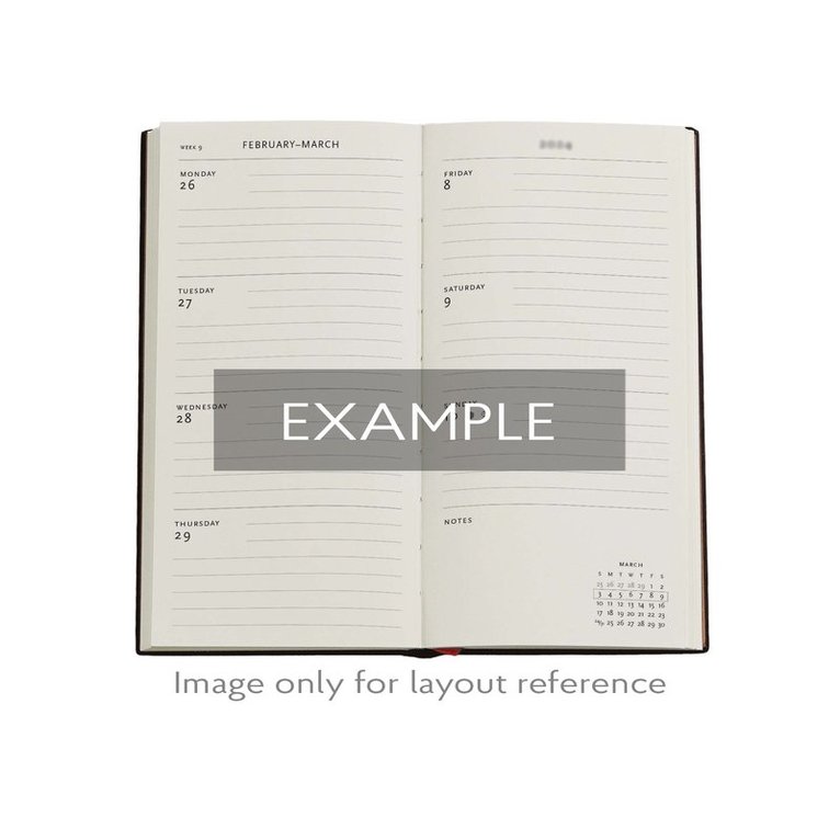 Kalender 2025 Paperblanks Slim VpU horisontal - Kara-ori, Övrigt