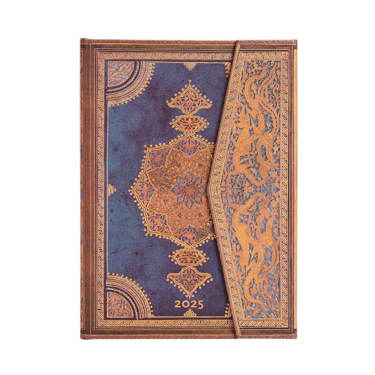 Kalender 2025 Paperblanks Midi horisontal - Safavid Indigo 1