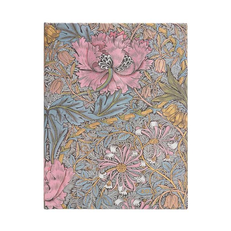 Kalender 2025 Paperblanks Ultra VpU vertikal - Morris Pink Honeysuckle, Övrigt
