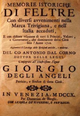 bokomslag Memorie Storiche Di Feltre