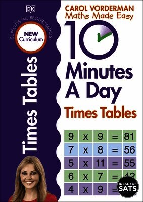 Carol Vorderman - 10 Minutes A Day Times Tables, Ages 9-11 (Key Stage 2), Häftad