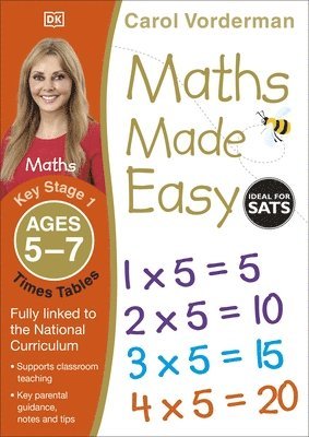 bokomslag Maths Made Easy: Times Tables, Ages 5-7 (Key Stage 1)