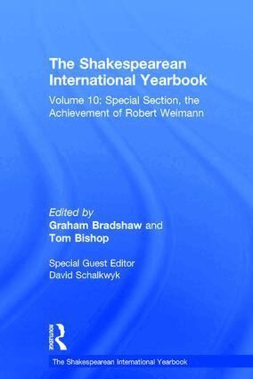 David Schalkwyk - Shakespearean International Yearbook, Inbunden