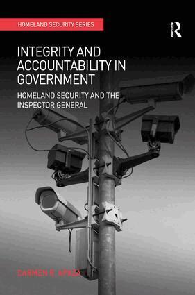 Carmen R. Apaza - Integrity and Accountability in Government, Inbunden